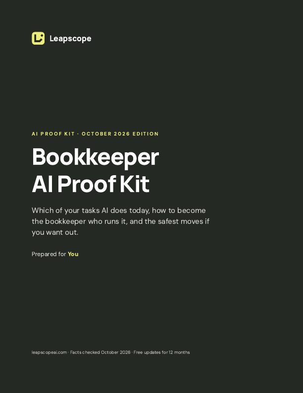 Cover of the Bookkeeper AI Proof Kit